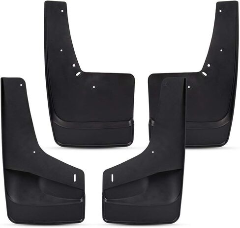 G-PLUS 4PCS Set Front Rear Molded Wheel Mudguard Compatible with 1999-2007 Silverado/Sierra 1500.2007-2014 Sierra 2500/3500 Mud Flaps Mud Guards Splash Kit in Saudi Arabia