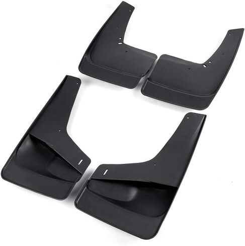 G-PLUS 4PCS Set Front Rear Molded Wheel Mudguard Compatible with 1999-2007 Silverado/Sierra 1500.2007-2014 Sierra 2500/3500 Mud Flaps Mud Guards Splash Kit in Saudi Arabia