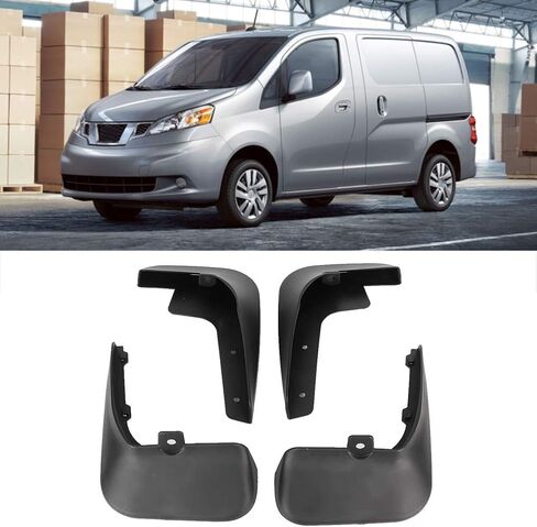 اللوحات الطينية للسيارة NV200 2010 2017، 4 قطع بديلة من واقيات الطين، بلاستيك، أمامي وخلفي in Saudi Arabia
