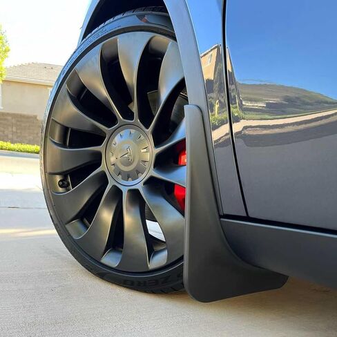 Mud Flaps for New Tesla Model Y Juniper 2026 2025 Fender Accessories, All-Weather Front and Rear Splash Guards 4PCS, PP Plastic Heavy-Duty Mudflaps, Maximum Rock & Mud Protection in Saudi Arabia