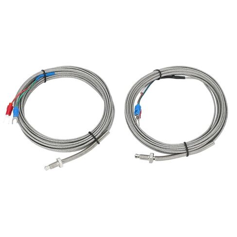 Thermocouple Type K J M6 Screw 5M Wire 0-800℃ K Type Temperature Sensor Stainless Steel Thermocouple Sensor K/j Type(M6 K Type 5M) in Saudi Arabia