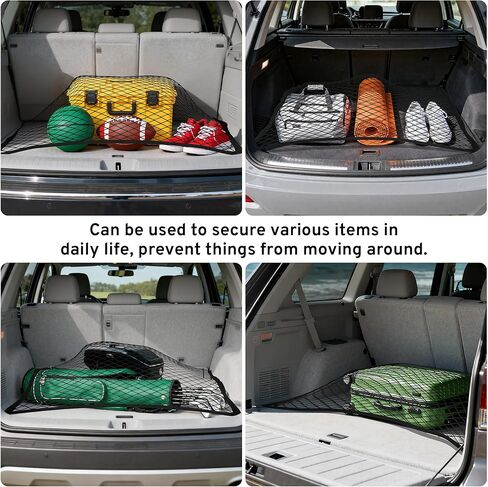 Cargo Net for SUV Rear Trunk Bed Compatible with Subaru Outback Crosstrek Forester Ascent WRX Impreza Legacy 2000-2025 2026 Accessories Elastic Netting Cover Net Stretchable Mesh Organizer in Kuwait