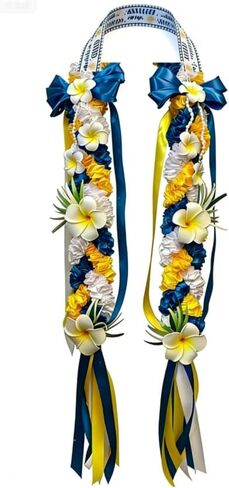 شريط التخرج Leis فئة 2026 شريط هاواي مضفر بالزهور in Saudi Arabia