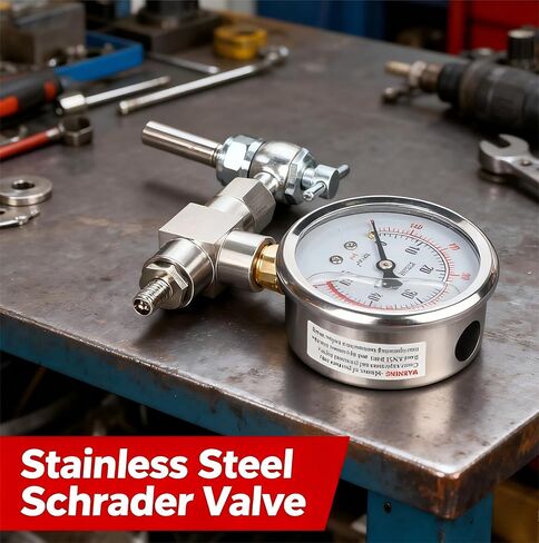 مجموعة أدوات تعبئة الصدمات بالنيتروجين 700 رطل لكل بوصة مربعة عالية الدقة بدون فقدان أداة تعبئة النيتروجين مع امتداد لصدمات صمام شريدر تناسب جميع الصدمات مع صمام تعبئة شريدر in Kuwait