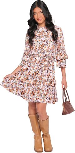 Petal & Pup Women's Peta Dress - Multi Floral in Saudi Arabia
