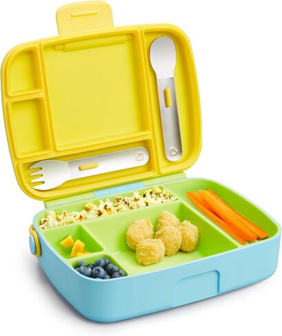 Munchkin® Lunch™ Bento Box for Kids, Includes Utensils, Green in Kuwait