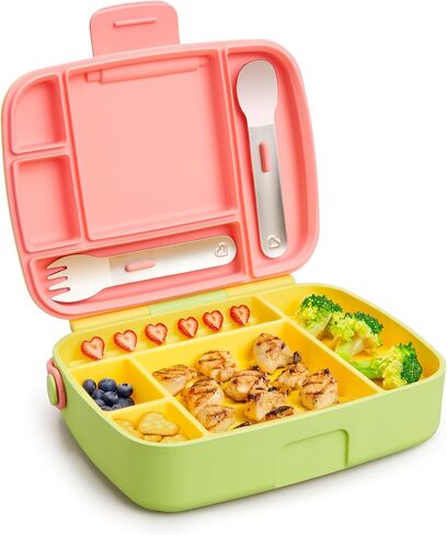 Munchkin® Lunch™ Bento Box for Kids, Includes Utensils, Green in Kuwait