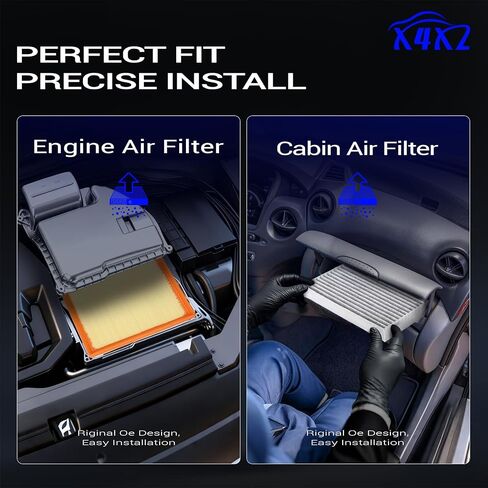 CA12295 CF12157 Engine & Cabin Air Filter Kit for 2020-2025 Subaru Outback Legacy, 2018-2025 Crosstrek, 2019-2025 Ascent, 2017-2025 Impreza, 2018-2022 XV 2.0L 2.4L 2.5L Replace 87139-58010 16546-AA16A in Saudi Arabia