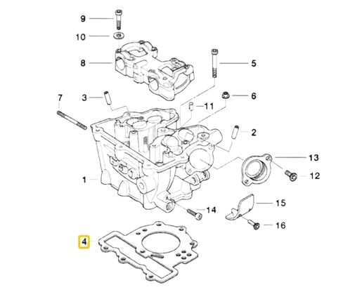 حشية رأس الأسطوانة متوافقة مع F650GS 99-07 F650CS 00-05 G650GS 08-15 G650X 06-09 in Kuwait