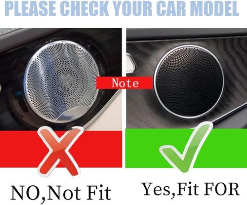 Red Door Stereo Audio Speaker Horn Circle Ring Loudspeaker Cover Trim Compatible with C Class C250 C300 C350 W205 E Class W213 GLC Class GLC250 GLC300 in Saudi Arabia