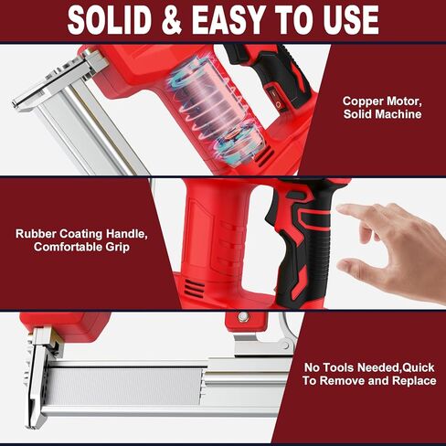 Pneumatic Brad Nailer, Nail Gun, Accepts 18 Gauge 3/8 to 2 Inch Brad Nails in Kuwait