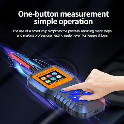 Battery Tester, Car Battery Tester K1S, Battery Load Tester 12V-30V Lead-Acid Battery Digital Automotive Battery Analyzer Can test automotive, electric vehicle, and motorcycle batteries in Kuwait