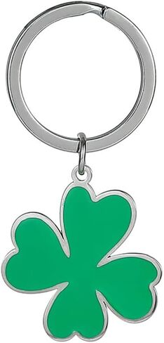 The Lucky Four Leaf Clover Cloverleaf Cute Zinc Alloy Key Chain Ring Keychain Fortune Pendant Souvenir Gift in Kuwait