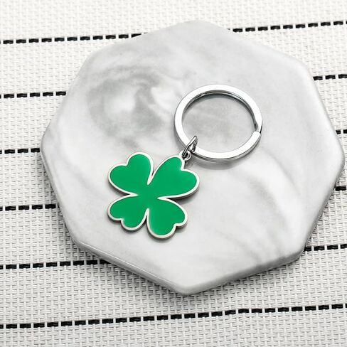The Lucky Four Leaf Clover Cloverleaf Cute Zinc Alloy Key Chain Ring Keychain Fortune Pendant Souvenir Gift in Kuwait