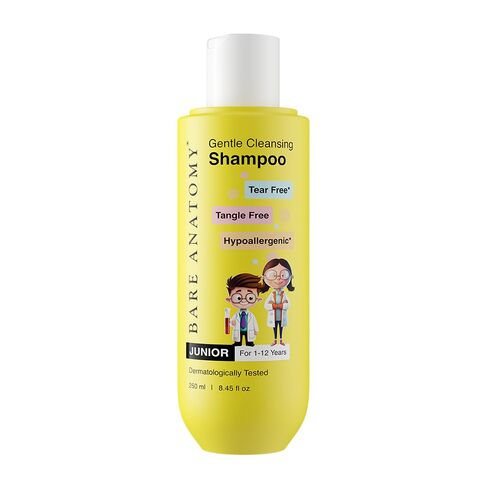 Bare Anatomy Junior Gentle Cleansing Shampoo For Kids from 5-12 Years | Tear-Free & Hypoallergenic pH 5.5 | Coconut Milk Protein, Almond Oil, Vitamin E & Strawberry | SLS & Paraben Free 8.8 Floz in Saudi Arabia