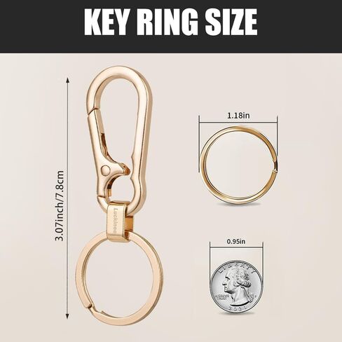 Metal Keychain Key Ring Holder, Key Organizer for Home and Car Keys, Durable Key Clip for Men and Women in Saudi Arabia