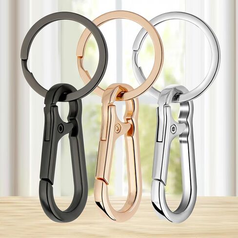 Metal Keychain Key Ring Holder, Key Organizer for Home and Car Keys, Durable Key Clip for Men and Women in Saudi Arabia