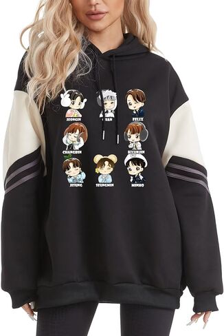 Babyhealthy Bangchan هوديي فيليكس البلوز Hyunjin Minho Seungmin المشجعين معطف بقلنسوة قميص Merch للنساء in Kuwait