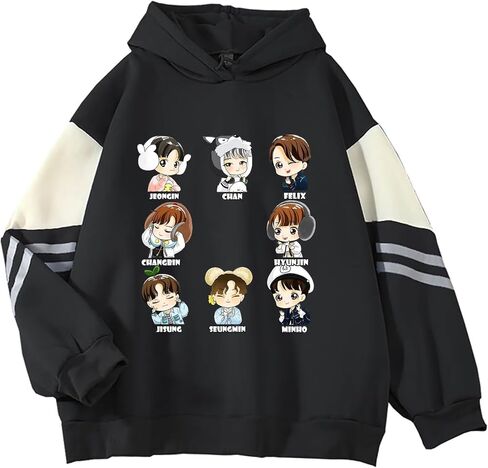 Babyhealthy Bangchan هوديي فيليكس البلوز Hyunjin Minho Seungmin المشجعين معطف بقلنسوة قميص Merch للنساء in Kuwait