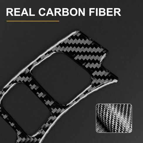 Real Carbon Fiber Steering Wheel Button Frame Covers - for Lexus is 2013-2019, Carbon Fiber Accessories for Lexus IS250 IS350 IS300h IS200t IS300 (Include F Sport, Non-Cutout Style, Black) in Saudi Arabia
