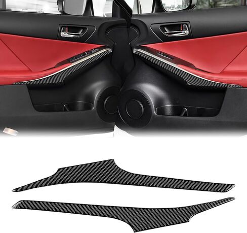 Real Carbon Fiber Steering Wheel Button Frame Covers - for Lexus is 2013-2019, Carbon Fiber Accessories for Lexus IS250 IS350 IS300h IS200t IS300 (Include F Sport, Non-Cutout Style, Black) in Kuwait