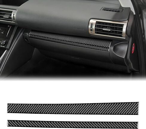 Real Carbon Fiber Steering Wheel Button Frame Covers - for Lexus is 2013-2019, Carbon Fiber Accessories for Lexus IS250 IS350 IS300h IS200t IS300 (Include F Sport, Non-Cutout Style, Black) in Saudi Arabia