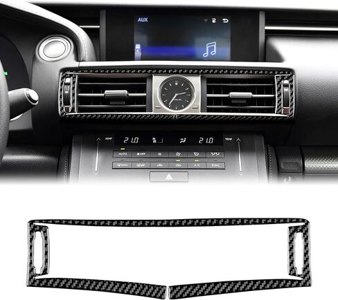 Real Carbon Fiber Steering Wheel Button Frame Covers - for Lexus is 2013-2019, Carbon Fiber Accessories for Lexus IS250 IS350 IS300h IS200t IS300 (Include F Sport, Non-Cutout Style, Black) in Saudi Arabia