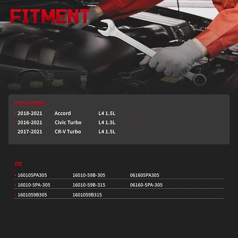 حاقن الوقود يناسب/Honda Civic 2016-2021، Accord 2018-2021، CR-V 2017-2021، L4 1.5L Gas، OE 160105PA305 16016 06160-5PA-305 061605PA305 1601059B315 16010-59ب-315 in Kuwait