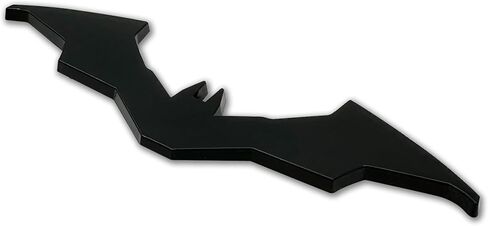 Officially Licensed DC Comics The Batman Movie Bat Symbol Blackout Automotive-Grade 3D Contour Acrylic Superhero Emblem for Cars, Trucks, and All Auto | Weatherproof Universal Fit at 4.8" x 1.5" in Kuwait
