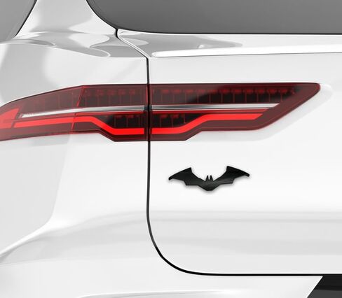Officially Licensed DC Comics The Batman Movie Bat Symbol Blackout Automotive-Grade 3D Contour Acrylic Superhero Emblem for Cars, Trucks, and All Auto | Weatherproof Universal Fit at 4.8" x 1.5" in Kuwait