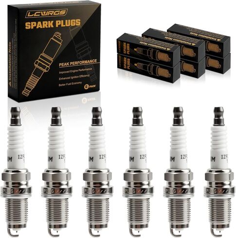 6 Pack Iridium Spark Plugs 6619 LFR6AIX-11 Fit for 2007-2017 Toyota Camry 4Runner Tacoma RAV4 Highlander Tundra Avalon FJ Cruiser Sienna Subaru Outback Legacy Lexus ES350 3.0 3.5 3.6 4.0 V6 in Saudi Arabia