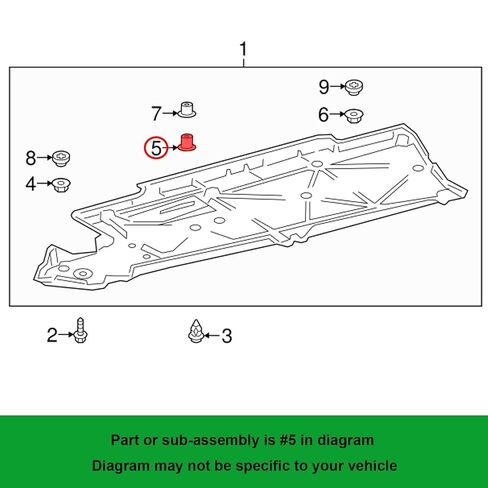 OAUTOO 10PCS Floor Under Cover Clip Grommet for Toyota 90467-A0029-A0 in Saudi Arabia