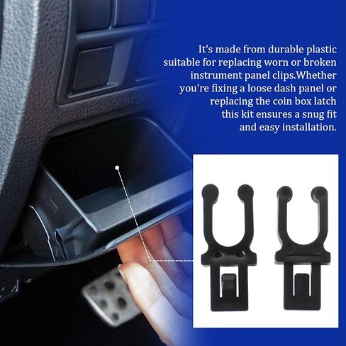 66173AJ000 Compatible Coin Box Latch Clip 2-Pack – Fits 2010‑2014 Subaru Legacy & Outback, Dashboard Instrument Panel Replacement Clip Set 66173AJ000 in Kuwait
