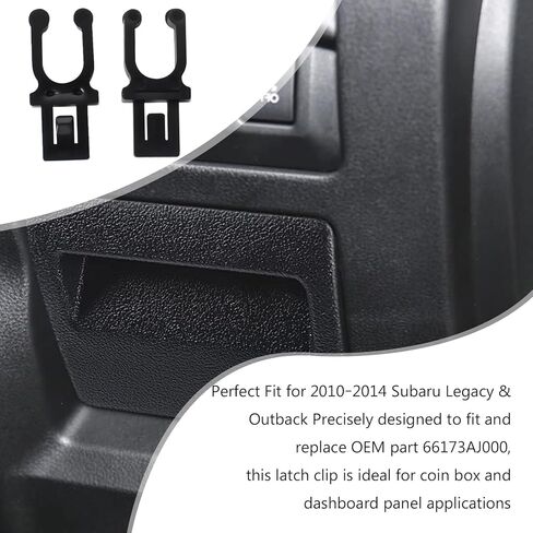 66173AJ000 Compatible Coin Box Latch Clip 2-Pack – Fits 2010‑2014 Subaru Legacy & Outback, Dashboard Instrument Panel Replacement Clip Set 66173AJ000 in Kuwait