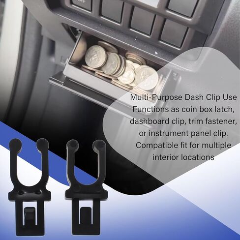 66173AJ000 Compatible Coin Box Latch Clip 2-Pack – Fits 2010‑2014 Subaru Legacy & Outback, Dashboard Instrument Panel Replacement Clip Set 66173AJ000 in Kuwait