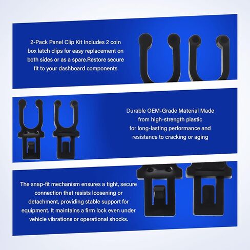 66173AJ000 Compatible Coin Box Latch Clip 2-Pack – Fits 2010‑2014 Subaru Legacy & Outback, Dashboard Instrument Panel Replacement Clip Set 66173AJ000 in Kuwait