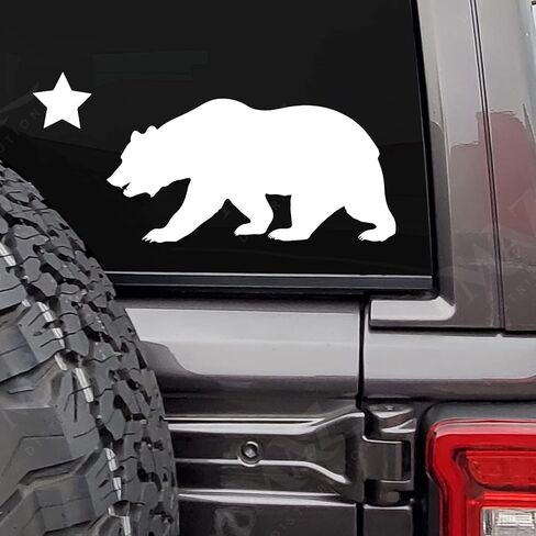 توزيعات MAZ - ملصق كارتون United Cali Bear - ملصق فينيل للكمبيوتر المحمول - ملصق مقاوم للماء قابل للإزالة لزجاجة الماء - قابل للاستخدام الداخلي والخارجي لصندوق البريد - سهل الاستخدام للسيارة والشاحنة والحقيبة - MAZ 400 in Saudi Arabia
