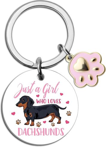 Dachshund Keychain Funny Weiner Dog Gifts for Women Dachshund Gifts Cute Weenie Dog Gift Ideas Best Dachshunds Accessories Birthday Christmas Gift for Dogs Lovers Stocking Stuffers for Dogs Lovers in Kuwait