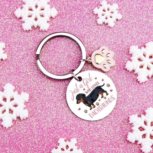 Dachshund Keychain Funny Weiner Dog Gifts for Women Dachshund Gifts Cute Weenie Dog Gift Ideas Best Dachshunds Accessories Birthday Christmas Gift for Dogs Lovers Stocking Stuffers for Dogs Lovers in Kuwait