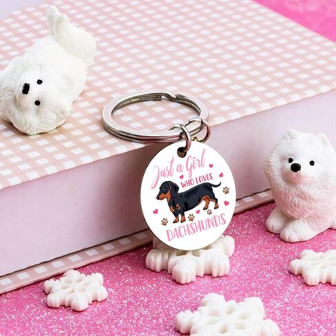 Dachshund Keychain Funny Weiner Dog Gifts for Women Dachshund Gifts Cute Weenie Dog Gift Ideas Best Dachshunds Accessories Birthday Christmas Gift for Dogs Lovers Stocking Stuffers for Dogs Lovers in Kuwait