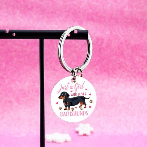 Dachshund Keychain Funny Weiner Dog Gifts for Women Dachshund Gifts Cute Weenie Dog Gift Ideas Best Dachshunds Accessories Birthday Christmas Gift for Dogs Lovers Stocking Stuffers for Dogs Lovers in Kuwait