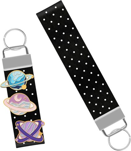 2Pcs Portable Pin Badge Display Felt Keychain, Pin Display Keychain Bag Charm Holder Decorations Supplies Bag Charm Holder Two Lengths Suitable for Hanging on Bags in Kuwait