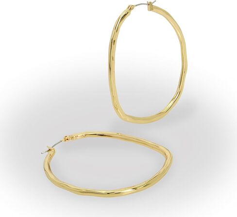 Robert Lee Morris Womens Sculpted Hoop Earrings in Saudi Arabia
