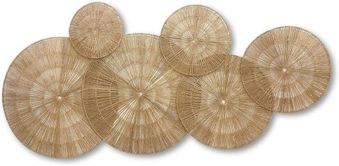 Boho Wall Basket Decor, Wall Hanging Decor, Decorative Baskets for Home Decor, Boho Basket Wall Decor Set, Hanging Basket Wall, Woven Basket Set in Kuwait