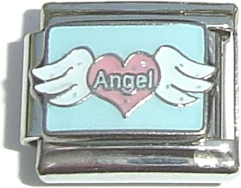 Angel Heart With Wings Italian Charm in Kuwait