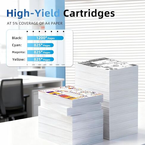 934XL/935XL High Yield INK Cartridge Replacement for HP934XL/935XL HP934/935 934/935 XL Combo Pack Compatible with HP OfficeJet 6220 6800 6812 6815 6820 6822 6825 ( Black Cyan Magenta Yellow 4 Pack) in Kuwait