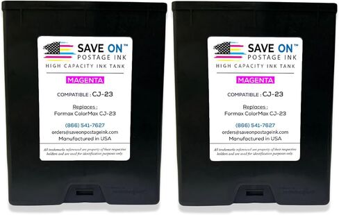 Save On Postage Ink, (2-Pack Memjet Ink Cartridge Compatible Formax CJ-23 | Memjet Ink Compatible HI-Cap Magenta Ink Tank for ColorMax7 and ColorMax8 | 2 Pack in Saudi Arabia