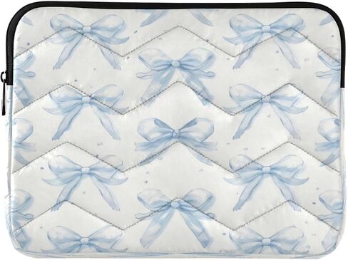 360° Protective 13-14 Inch Laptop Sleeve. Puffy Carrying Case Laptop Cover for MacBook Pro 14 Inch Sleeve, MacBook Air 13 Inch, Notebook Computer Pocket Case Little Blue Bow in Kuwait