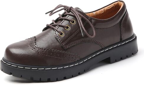 أحذية أوكسفورد للنساء ، الدانتيل ، مقاومة للانزلاق ، نمط برغن ، منصة العمل غير الرسمي مكتب العمل الأنيق للأحذية التجارية للبنات نساء السيدات in Kuwait