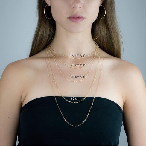 قلادة مصنوعة يدويًا من الذهب عيار 18 قيراط على شكل قلب أسود مكعب زركونيا ألماس مقاس 16 بوصة + 2 بوصة، هدايا ملهمة للنساء والأم والأخت in Kuwait